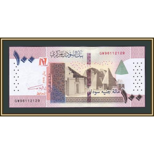 Судан 100 фунтов 2021 P-77 (77b) UNC