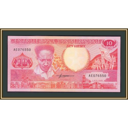 Суринам 10 гульденов 1986 P-131 (131a) UNC