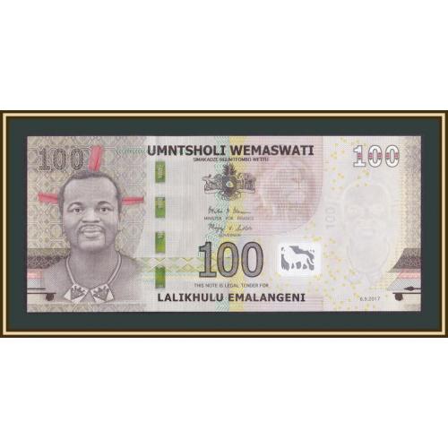 Свазиленд (Эсватини) 100 эмалангени 2017 P-42 (42a) UNC