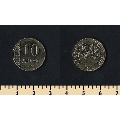 Таджикистан 10 дирам 2011