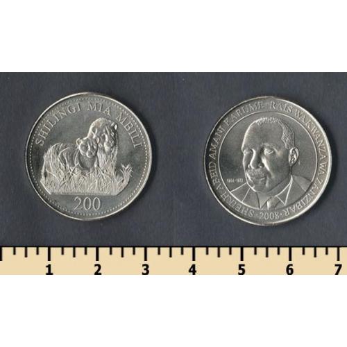 Танзания 200 шиллингов 2008