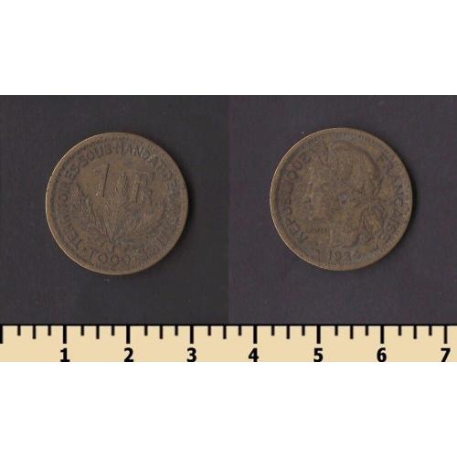 Того 1 франк 1924