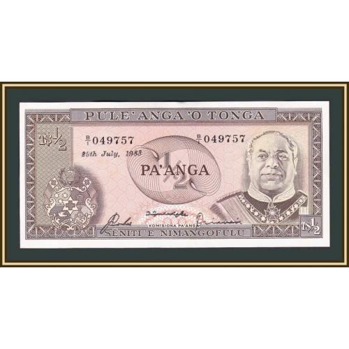 Тонга 1/2 паанга 1983 P-18 (18c.6) UNC