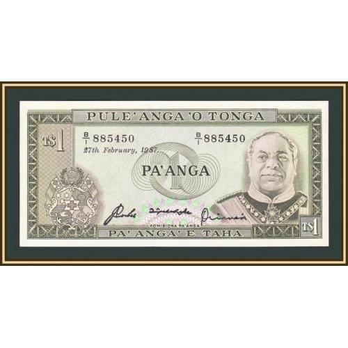 Тонга 1 паанга 1987 P-19 (19c.13) UNC