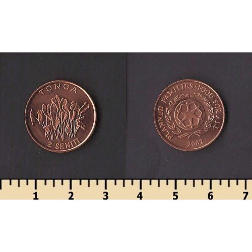 Тонга 2 сенити 2002