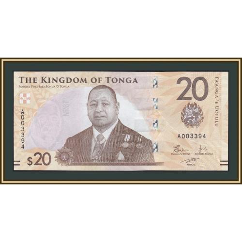 Тонга 20 паанга 2023 (2024) P-53 UNC Новинка!