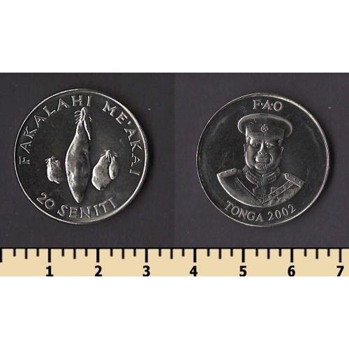 Тонга 20 сенити 2002