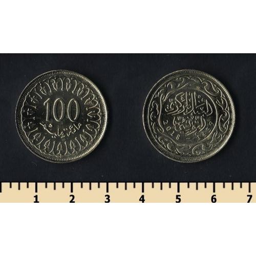 Тунис 100 миллим 2018
