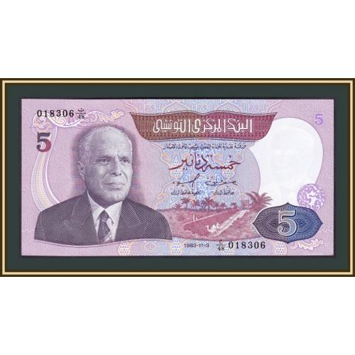 Тунис 5 динаров 1983 P-79 UNC-