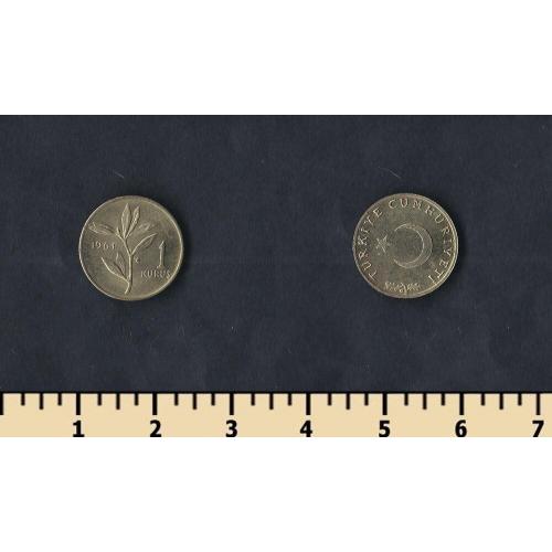 Турция 1 куруш 1961