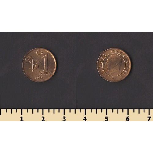 Турция 1 куруш 2015