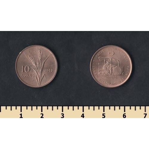 Турция 10 куруш 1972