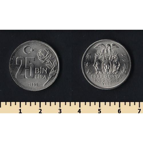 Турция 25000 лир 1995
