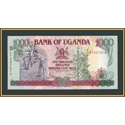 Уганда 1000 шиллингов 1991 P-34 (34b) UNC