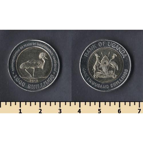 Уганда 1000 шиллингов 2012