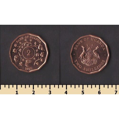 Уганда 2 шиллинга 1987
