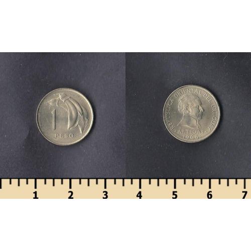 Уругвай 1 песо 1968