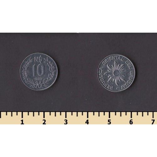 Уругвай 10 песо 1989