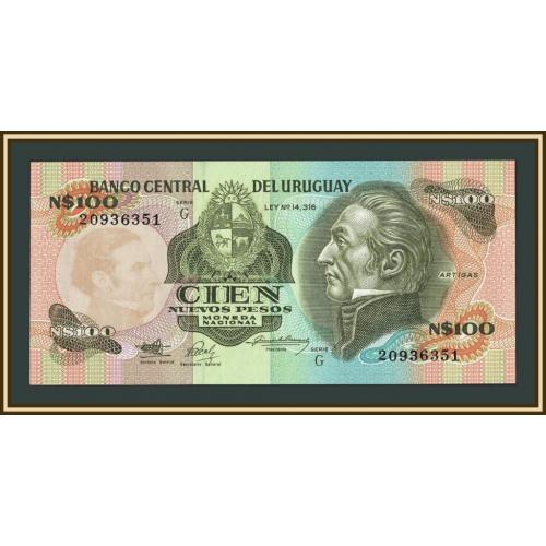 Уругвай 100 песо 1987 P-62 (62Аa) UNC