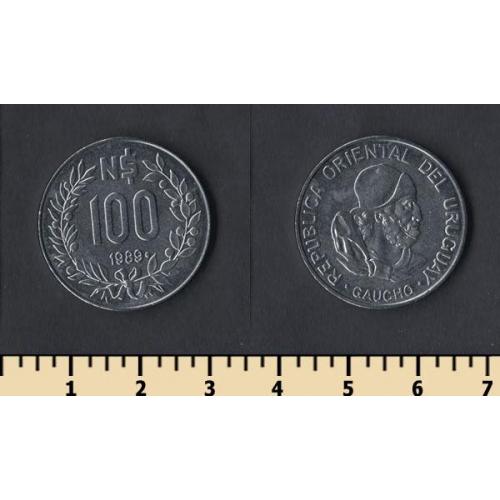 Уругвай 100 песо 1989
