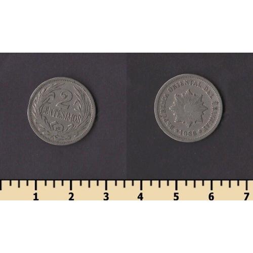 Уругвай 2 сентесимо 1936