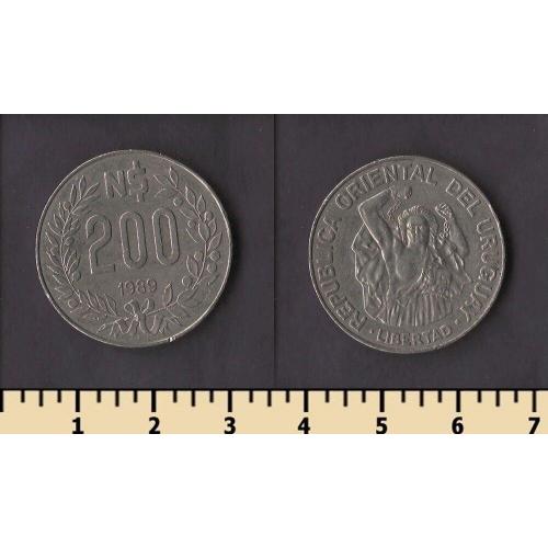 Уругвай 200 песо 1989
