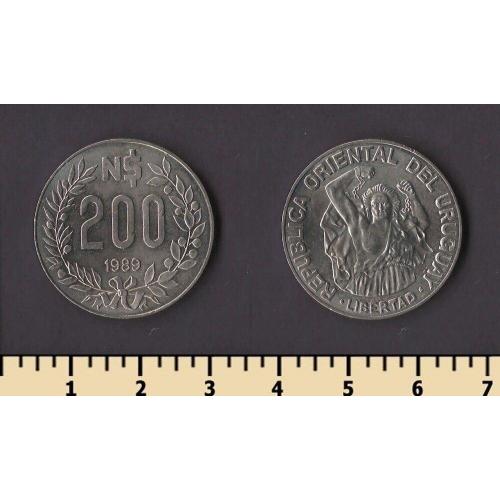 Уругвай 200 песо 1989