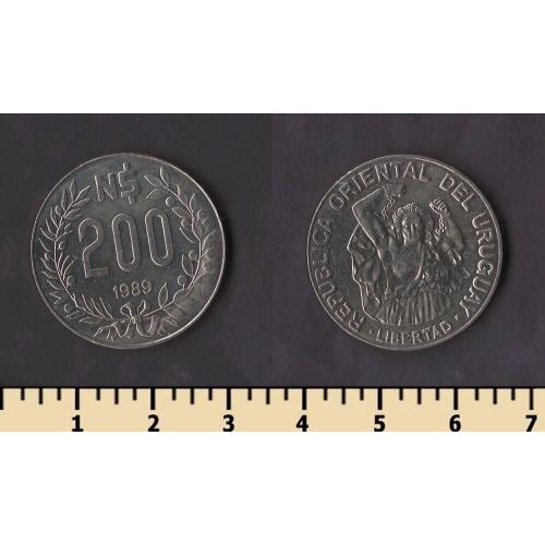 Уругвай 200 песо 1989
