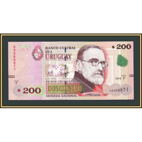 Уругвай 200 песо 2015 P-96 (96a) UNC