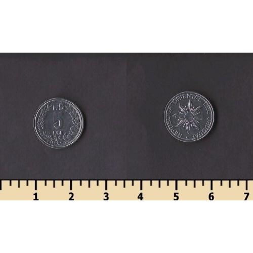 Уругвай 5 песо 1989