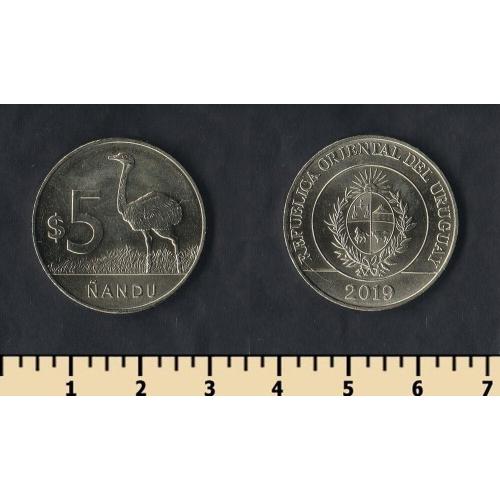 Уругвай 5 песо 2019