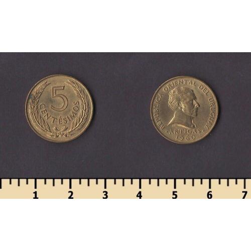 Уругвай 5 сентесимо 1960