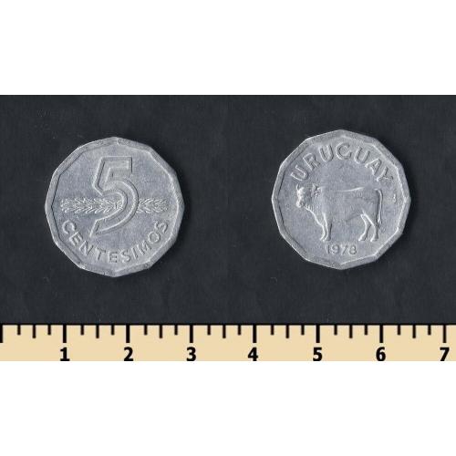 Уругвай 5 сентесимо 1978