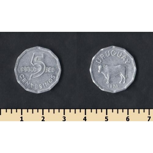 Уругвай 5 сентесимо 1978