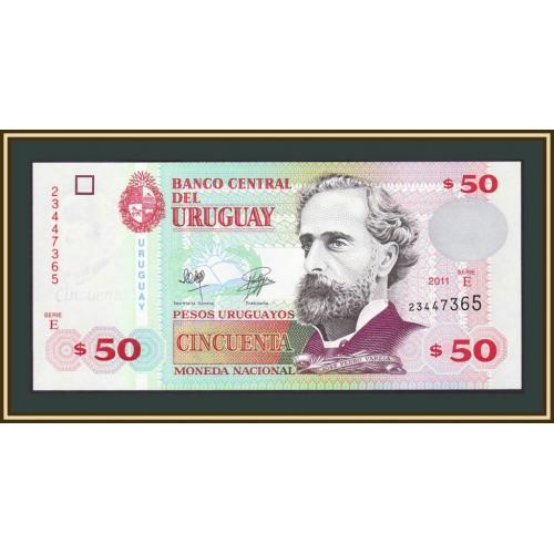 Уругвай 50 песо 2011 P-87 (87b) UNC