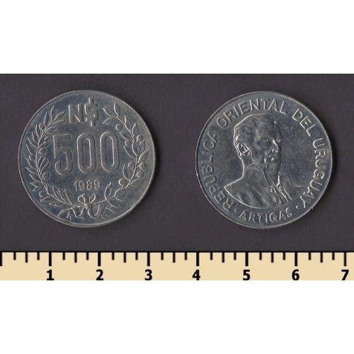 Уругвай 500 песо 1989