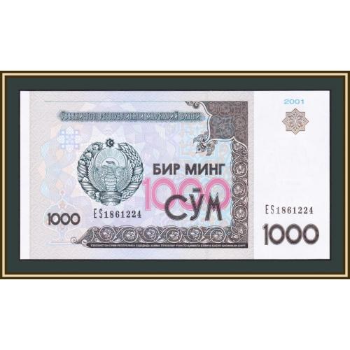 Узбекистан 1000 сум 2001 P-82 (82a) UNC