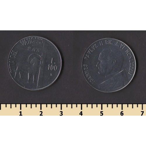 Ватикан 100 лир 1984