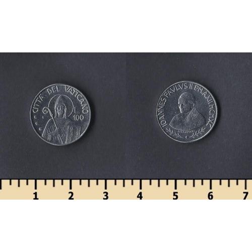 Ватикан 100 лир 1990