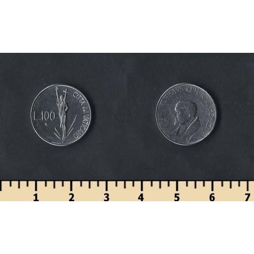 Ватикан 100 лир 1991