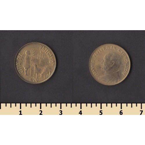 Ватикан 20 лир 1984