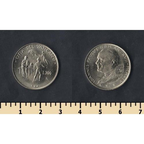 Ватикан 200 лир 1995