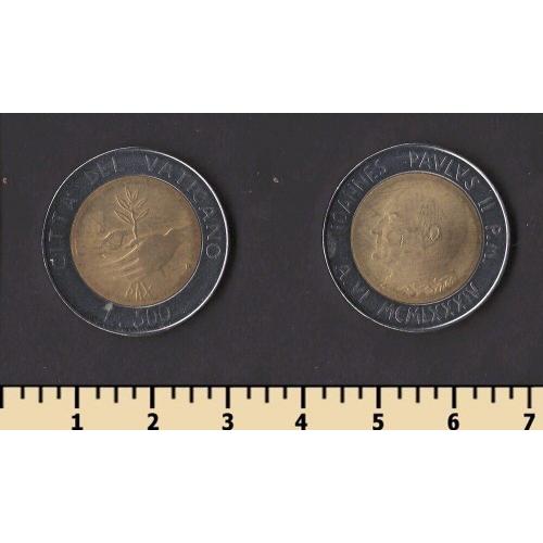 Ватикан 500 лир 1984