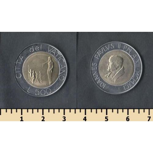 Ватикан 500 лир 1991