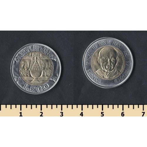 Ватикан 500 лир 1993