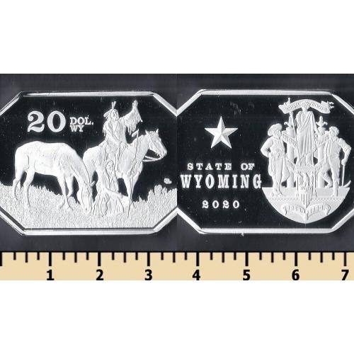 Вайоминг 20 долларов 2020