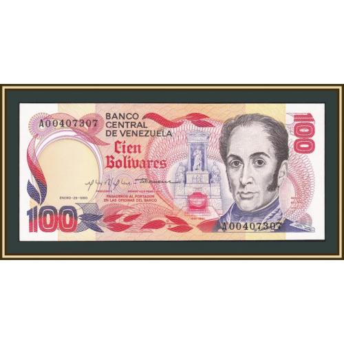 Венесуэла 100 боливаров 1980 P-59 (59a) UNC