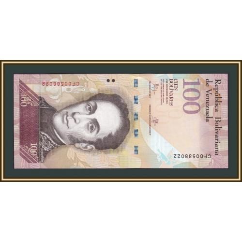 Венесуэла 100 боливаров 2015 P-93 (93j) UNC