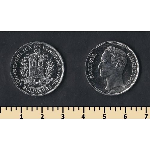 Венесуэла 2 боливара 1989