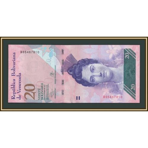 Венесуэла 20 боливаров 2013 P-91 (91f) UNC